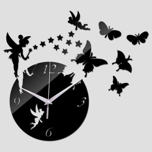 Butterfly Design Wall Clock